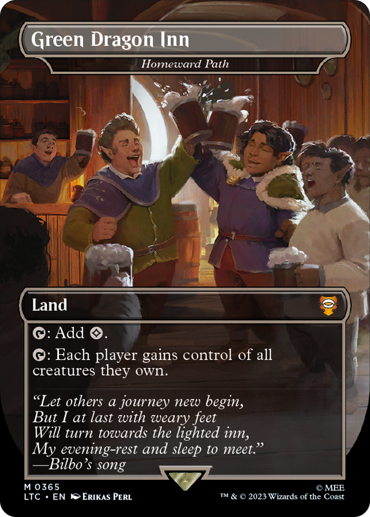 Image of Green Dragon Inn - Homeward Path (LTC-365) - Tales of Middle-earth Commander / Green Dragon Inn (Borderless)