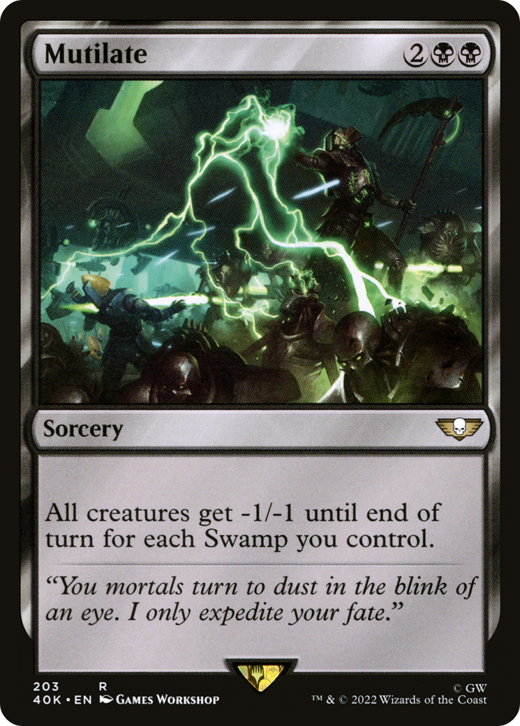 Image of Mutilate (40K-203) - Warhammer 40,000 Commander