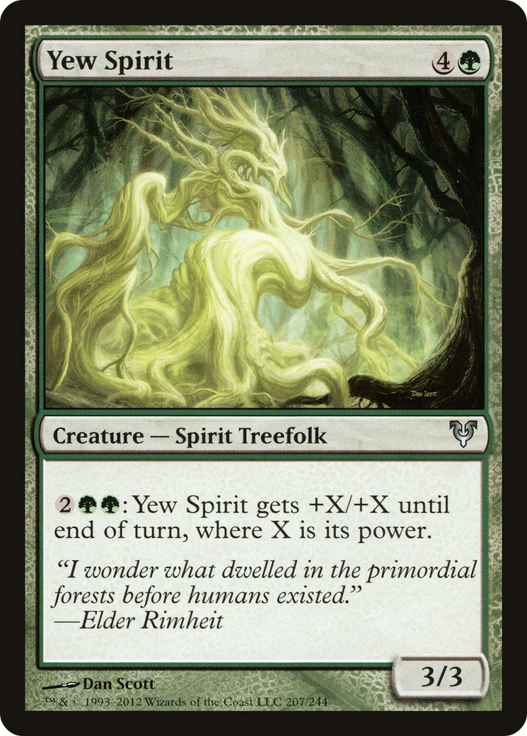 Image of Yew Spirit (AVR-207) - Avacyn Restored Foil