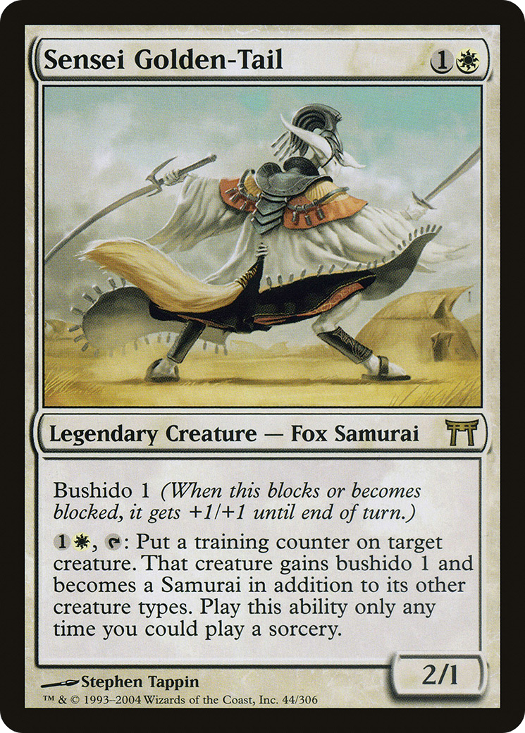 Image of Sensei Golden-Tail (CHK-044) - Champions of Kamigawa Foil