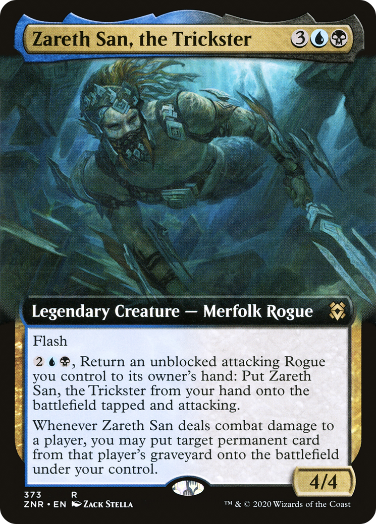 Image of Zareth San, the Trickster (Extended Art) (ZNR-373) - Zendikar Rising: (Extended Art)