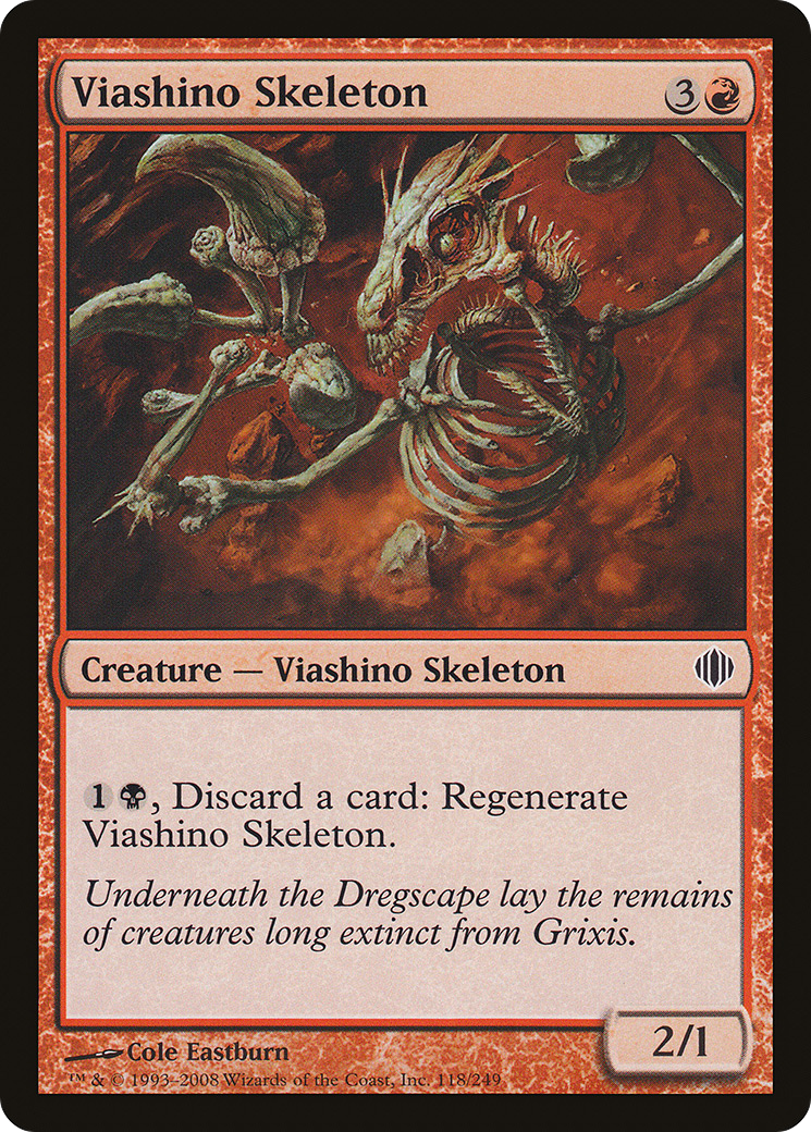 Image of Viashino Skeleton (ALA-118) - Shards of Alara
