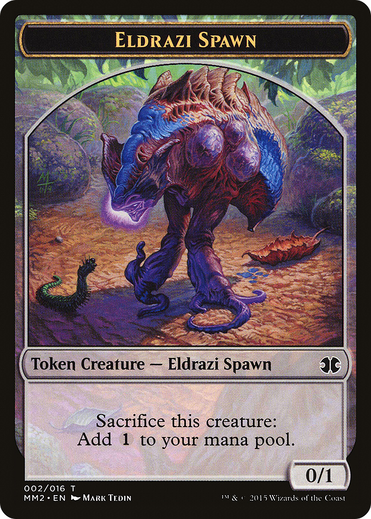 Image of Eldrazi Spawn Token (002) (MM2-002) - Modern Masters 2015 Tokens