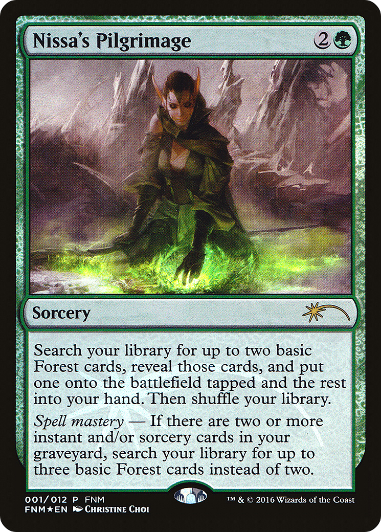 Image of Nissa's Pilgrimage (FNM-001) - Friday Night Magic 2016 Foil