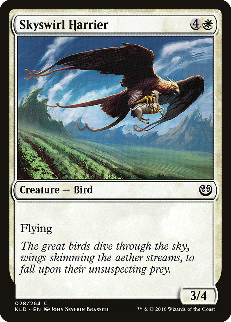 Image of Skyswirl Harrier (KLD-028) - Kaladesh Foil