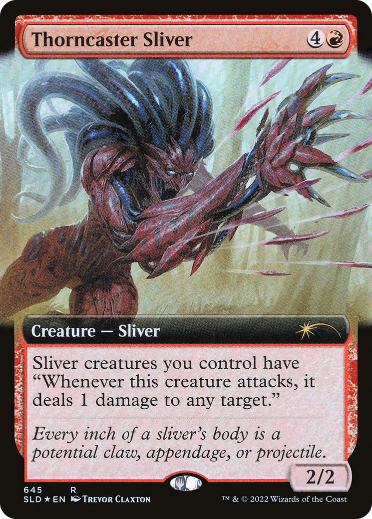 Image of Thorncaster Sliver (Extended Art) (SLD-645) - Secret Lair Drop: (Extended Art) Foil