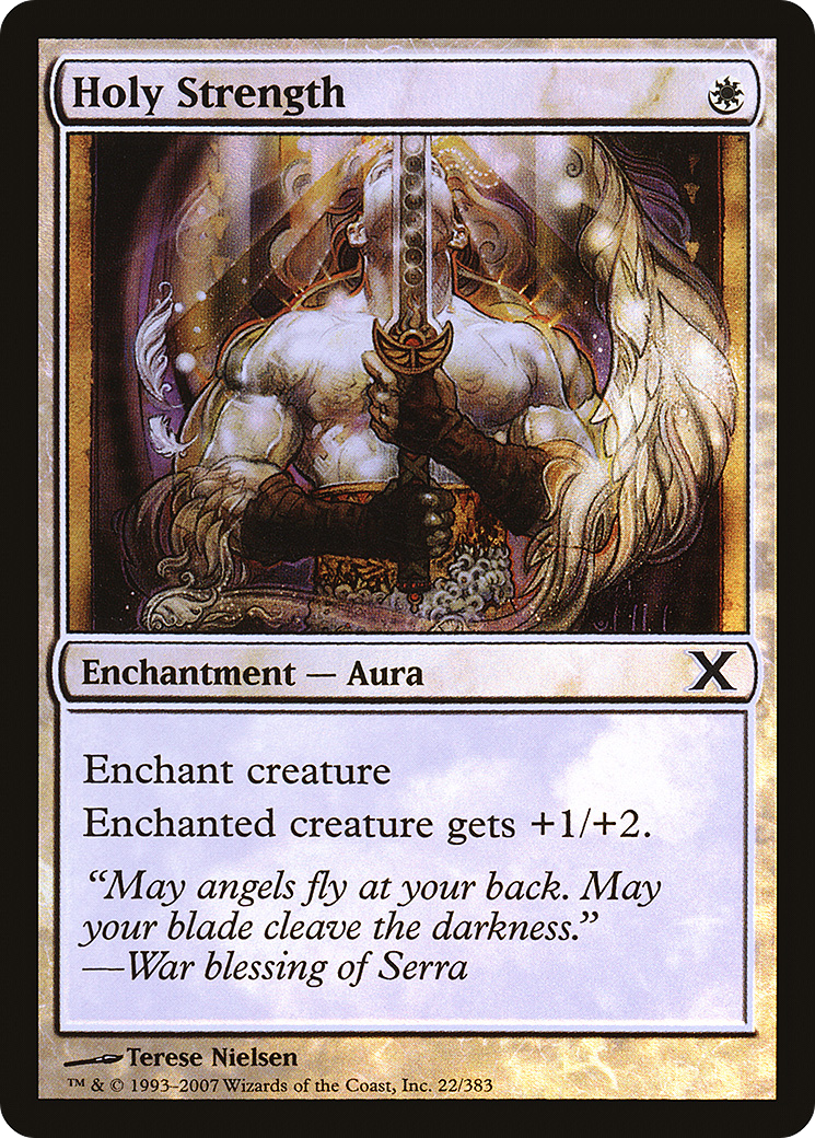 Image of Holy Strength (10E-22★) - Tenth Edition Foil