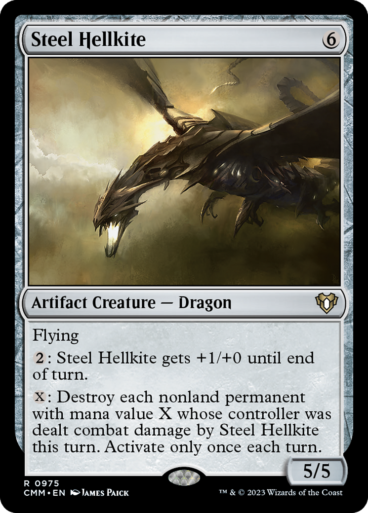 Image of Steel Hellkite (CMM-975) - Commander Masters