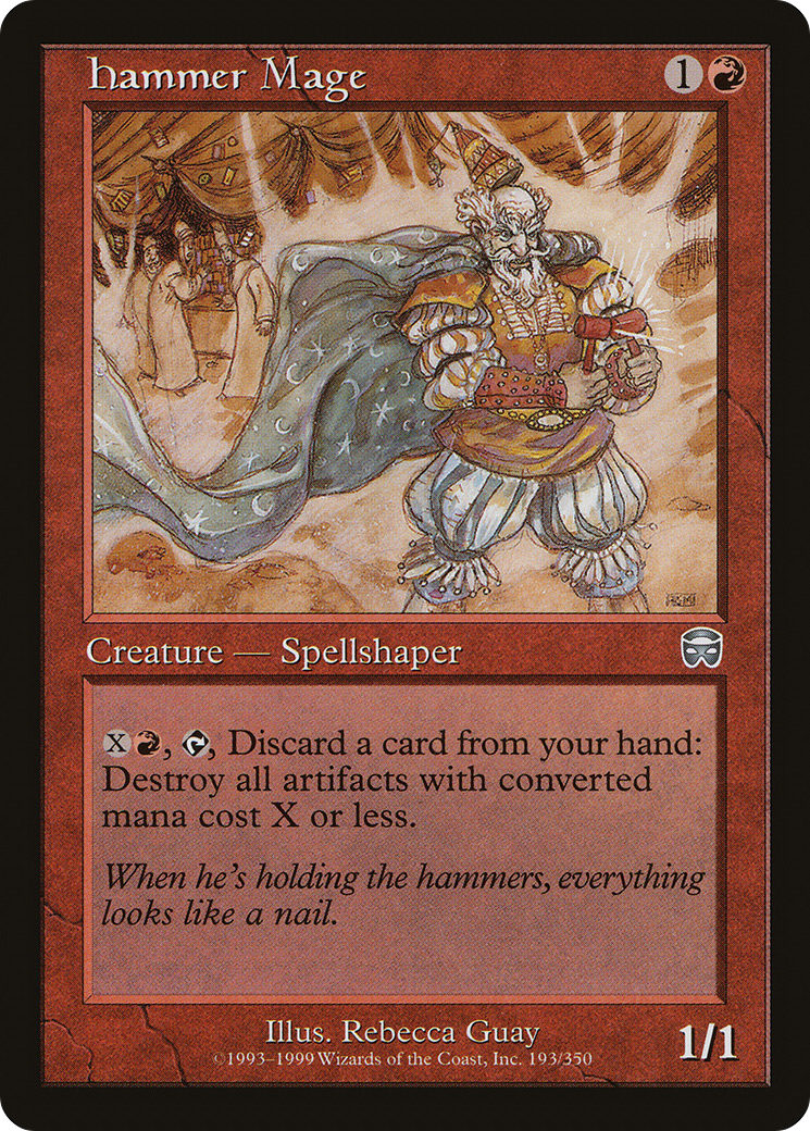Image of Hammer Mage (MMQ-193) - Mercadian Masques Foil