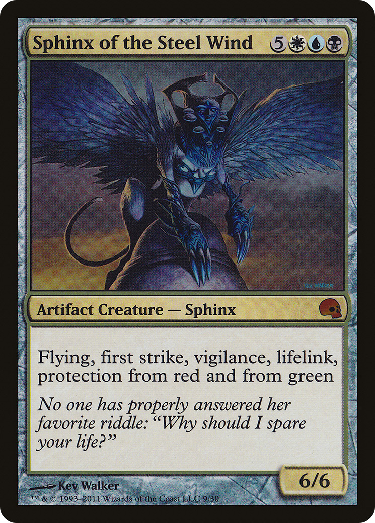 Image of Sphinx of the Steel Wind (GRV-009) - Premium Deck Series: Graveborn Foil