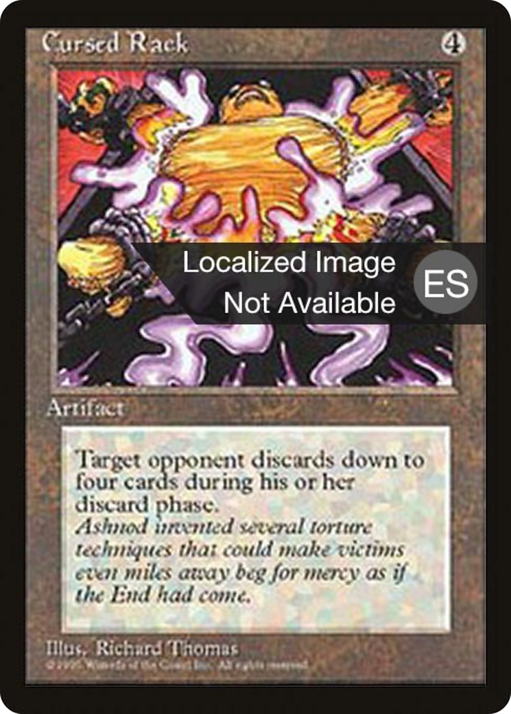 Image of Cursed Rack (4BB-) - Fourth Edition Foreign Black Border