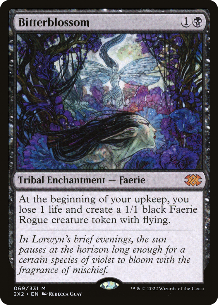 Image of Bitterblossom (2X2-069) - Double Masters 2022 Foil