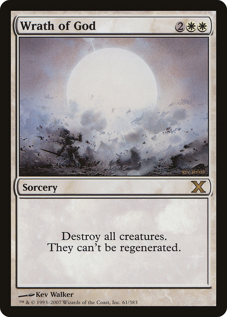 Image of Wrath of God (10E-061) - Tenth Edition Foil