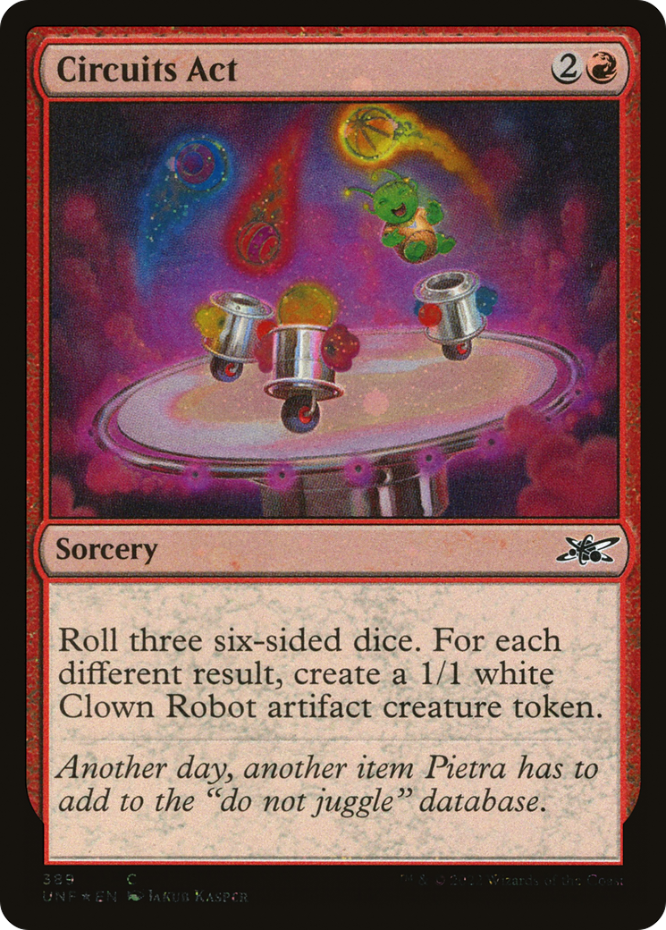 Image of Circuits Act (Galaxy Foil) (UNF-389) - Unfinity Foil