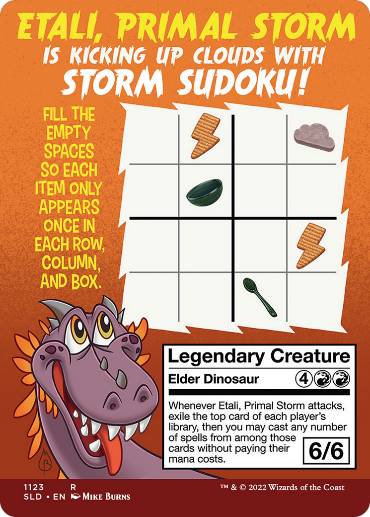 Image of Etali, Primal Storm (SLD-1123) - Secret Lair Drop (Borderless)