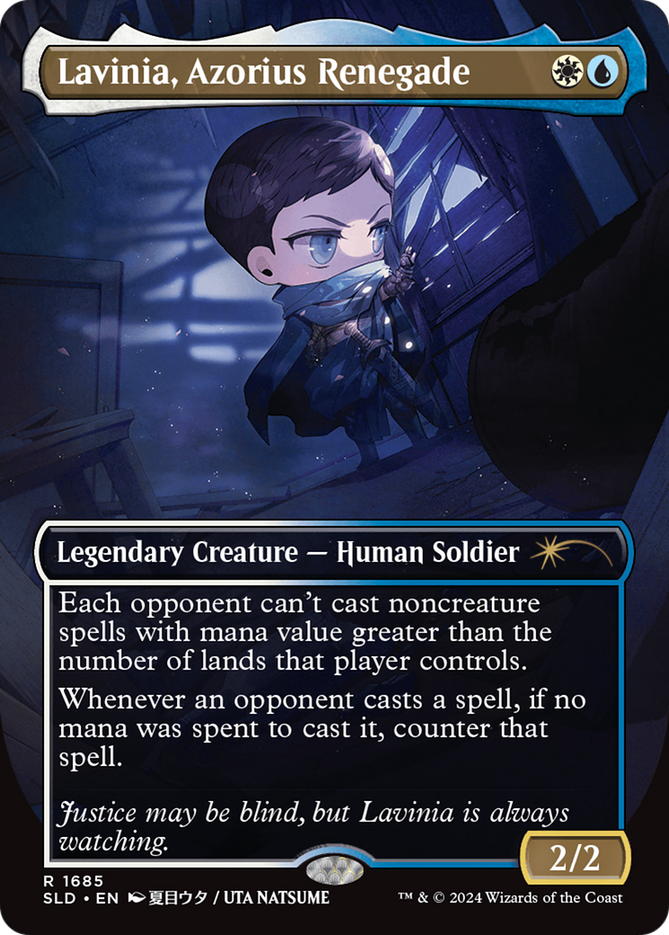 Image of Lavinia, Azorius Renegade (SLD-1685) - Secret Lair Drop (Borderless) Foil