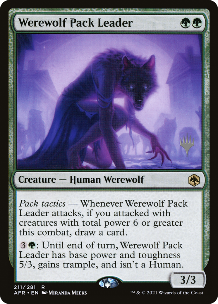 Image of Werewolf Pack Leader (PPAFR-211P) - Adventures in the Forgotten Realms Promos