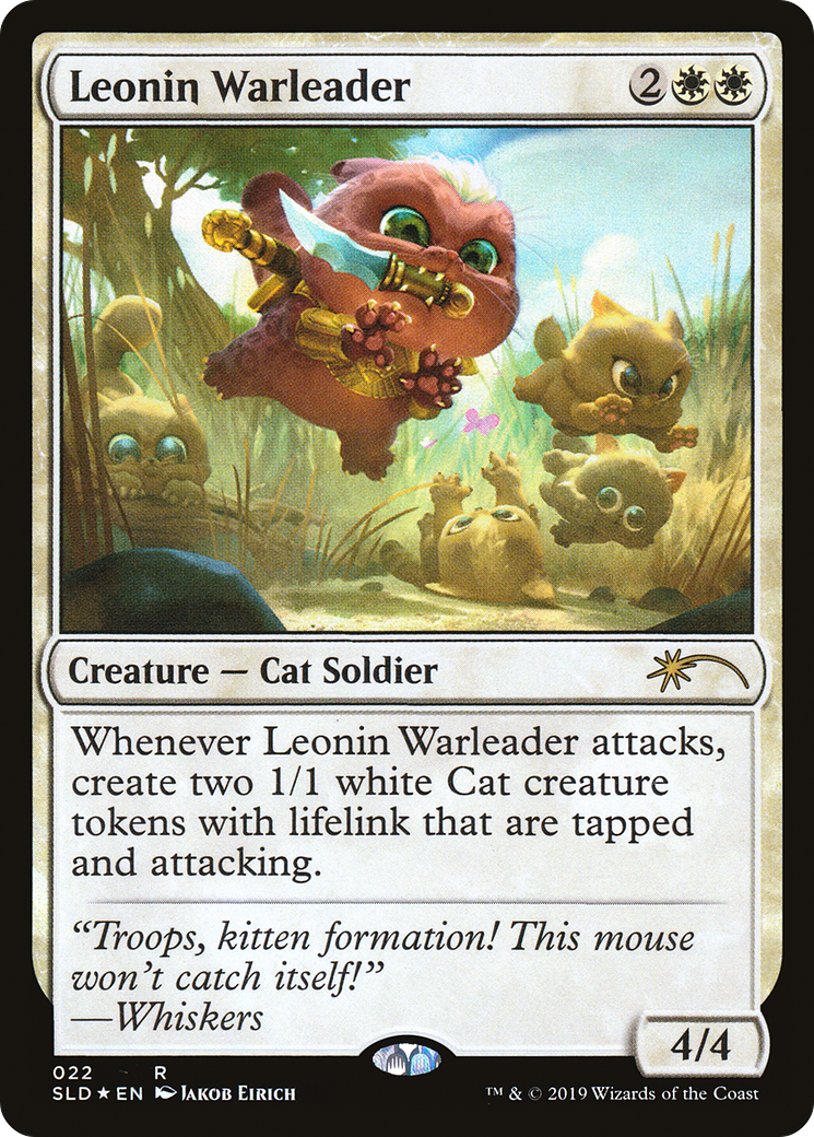 Image of Leonin Warleader (SLD-022) - Secret Lair Drop Foil