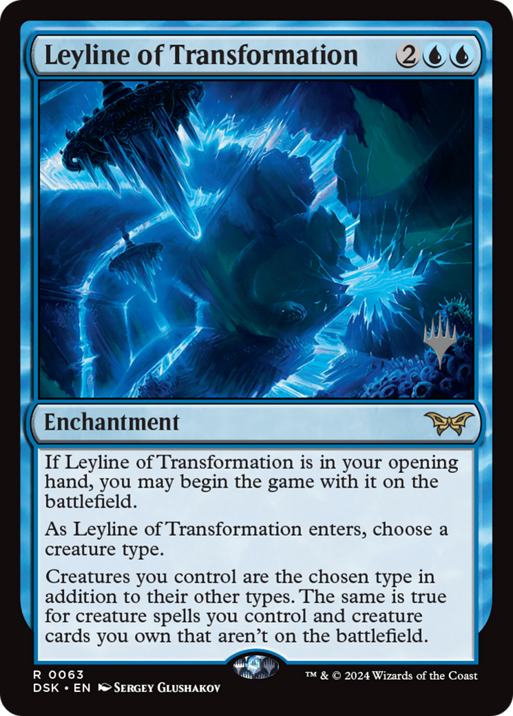 Image of Leyline of Transformation (PPDSK-063) - Duskmourn: House of Horror Promos Foil