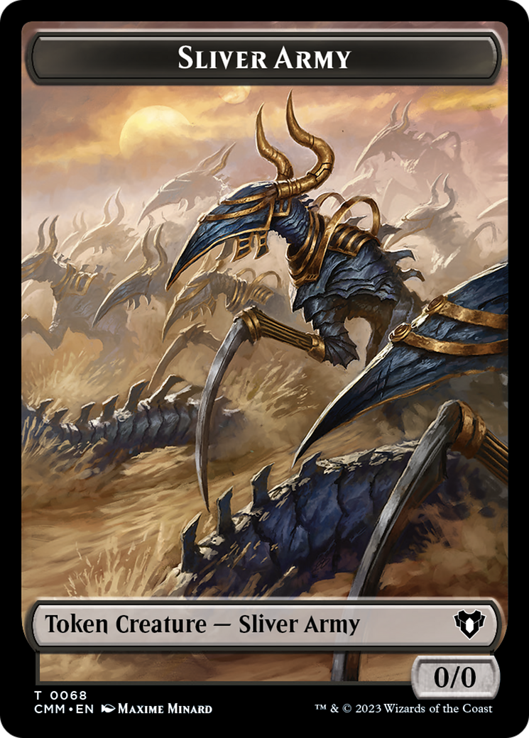 Image of Sliver Army (TCMM-068) - Commander Masters Tokens Foil