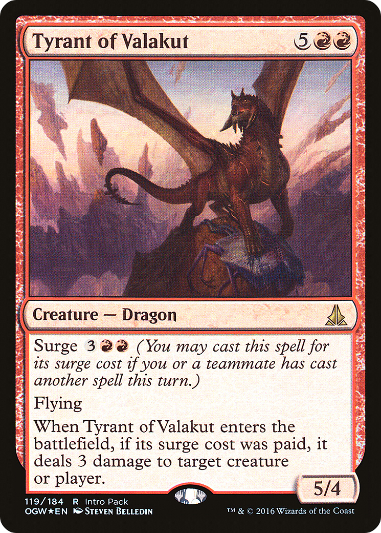 Image of Tyrant of Valakut (UMP-119) - Oath of the Gatewatch Promos Foil