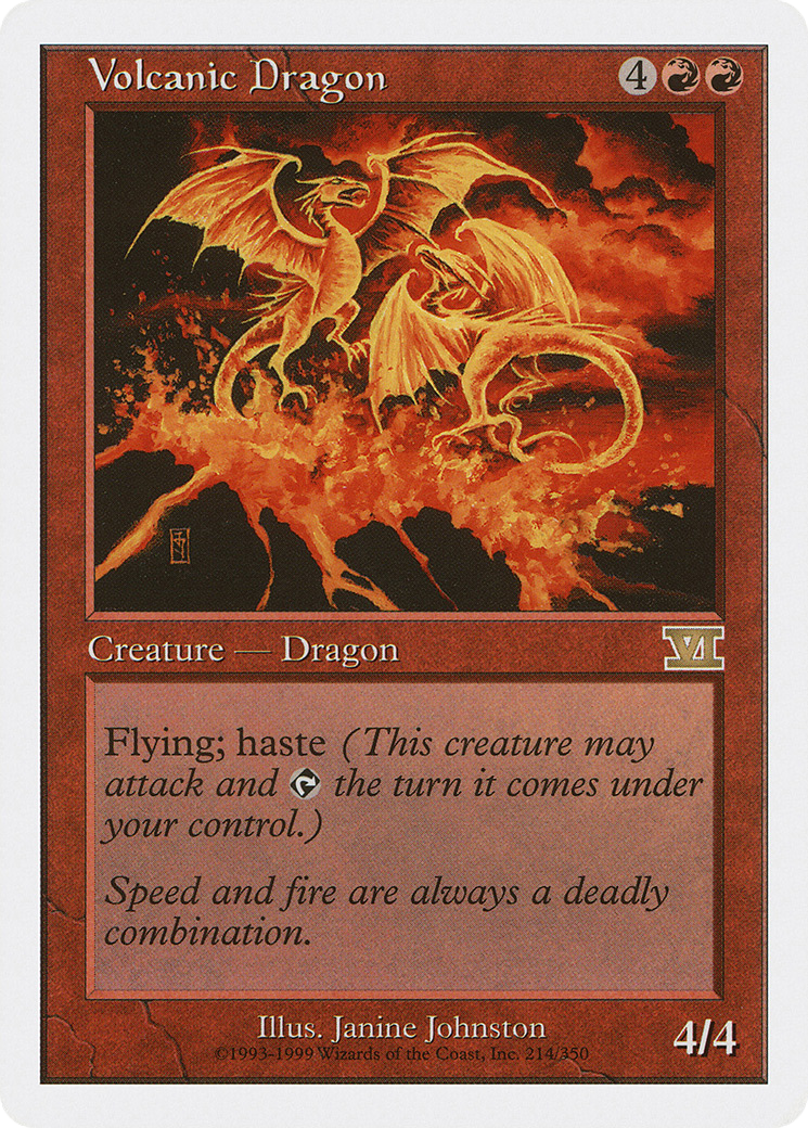 Image of Volcanic Dragon (6ED-214) - Classic Sixth Edition