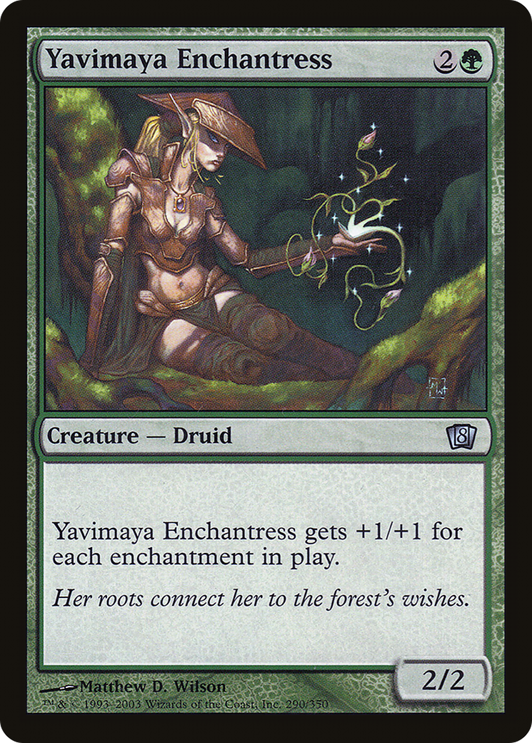 Image of Yavimaya Enchantress (8ED-290) - 8th Edition