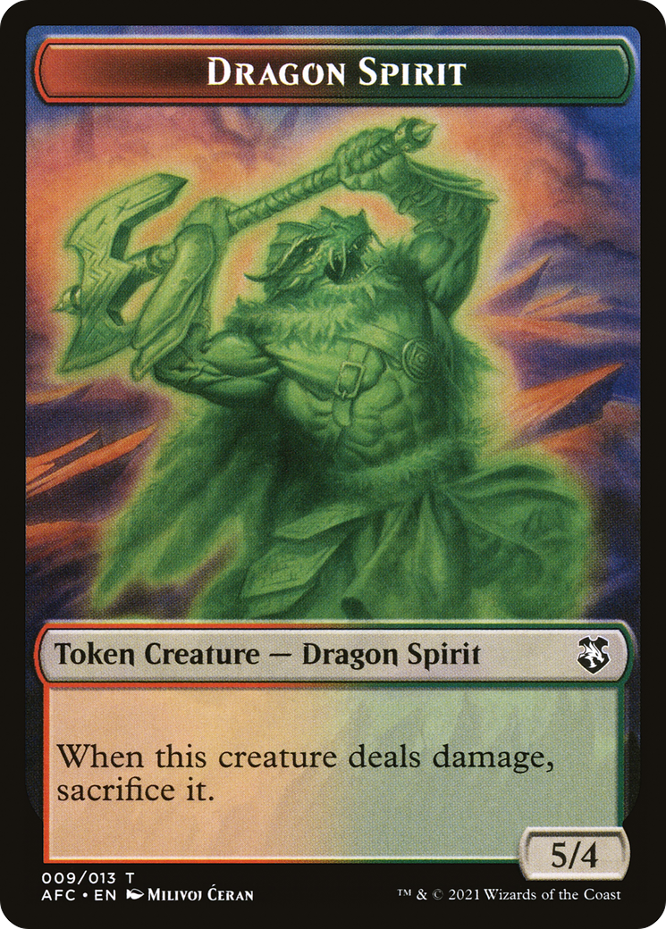 Image of Dragon Spirit (TAFC-009) - Forgotten Realms Commander Tokens