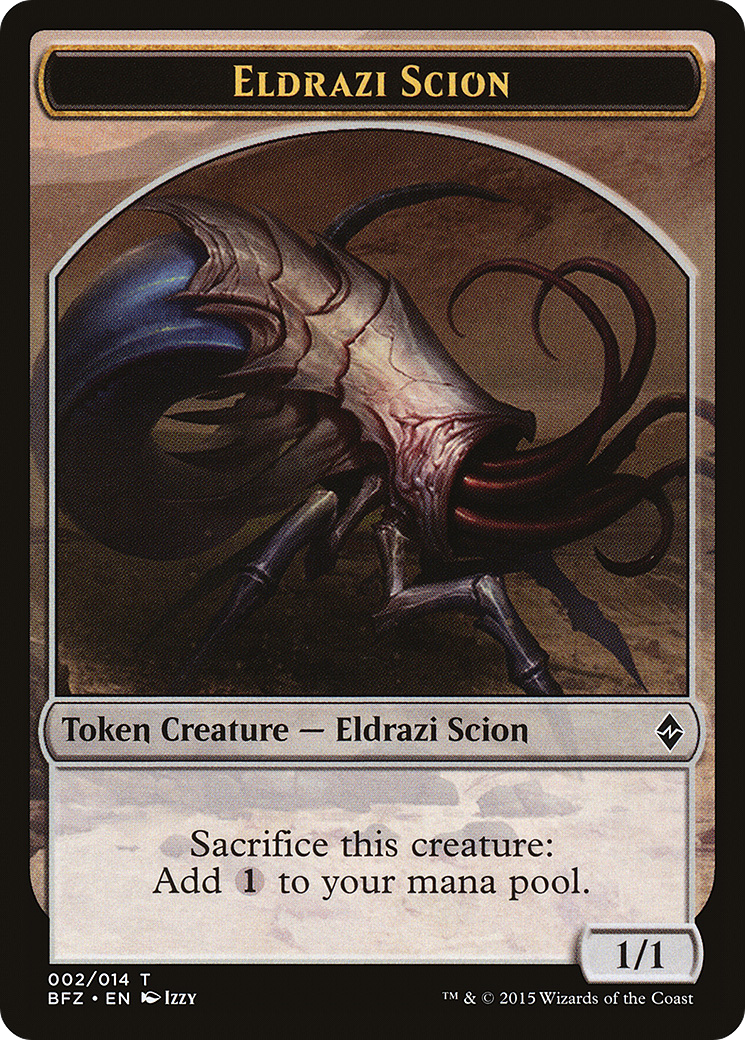 Image of Eldrazi Scion Token (002) (BFZ-002) - Battle for Zendikar Tokens