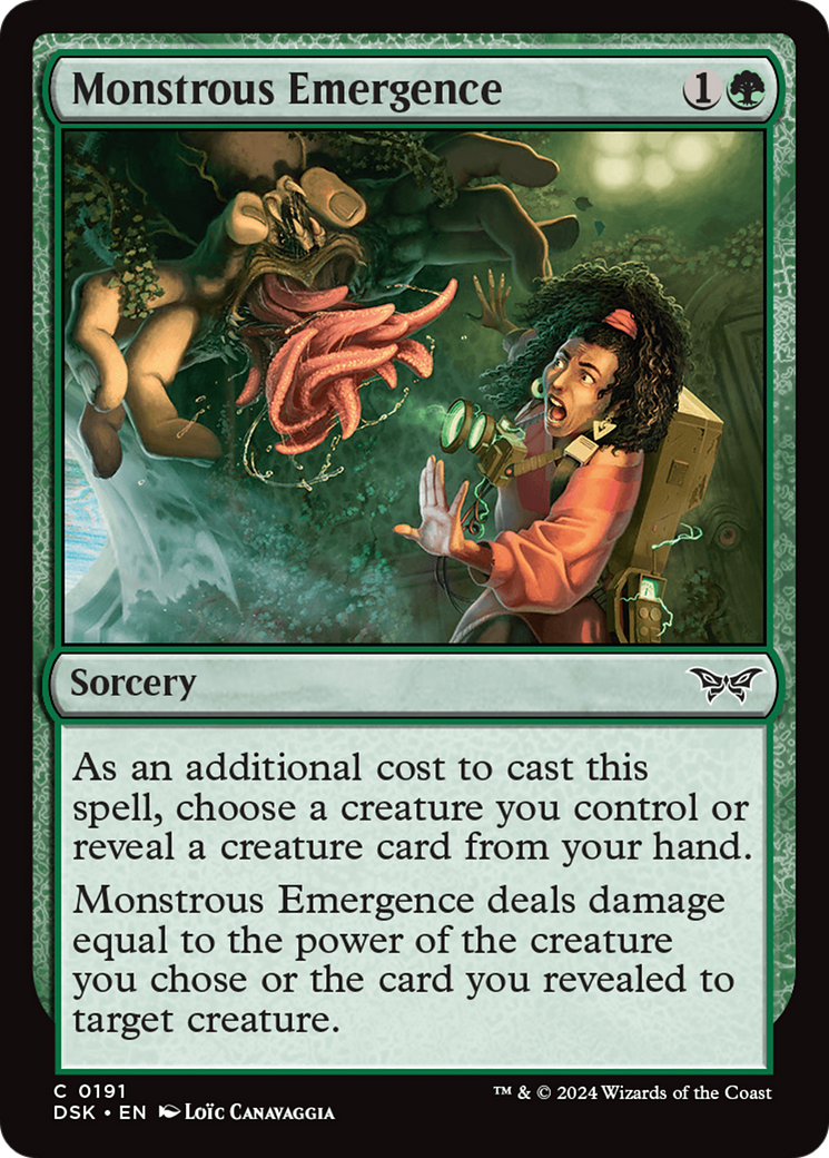 Image of Monstrous Emergence (DSK-191) - Duskmourn: House of Horror Foil