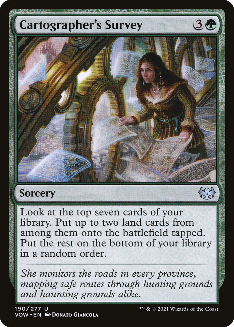 Image of Cartographer's Survey (VOW-190) - Innistrad: Crimson Vow Foil
