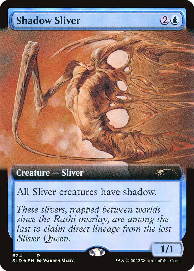 Image of Shadow Sliver (Extended Art) (SLD-624) - Secret Lair Drop: (Extended Art) Foil