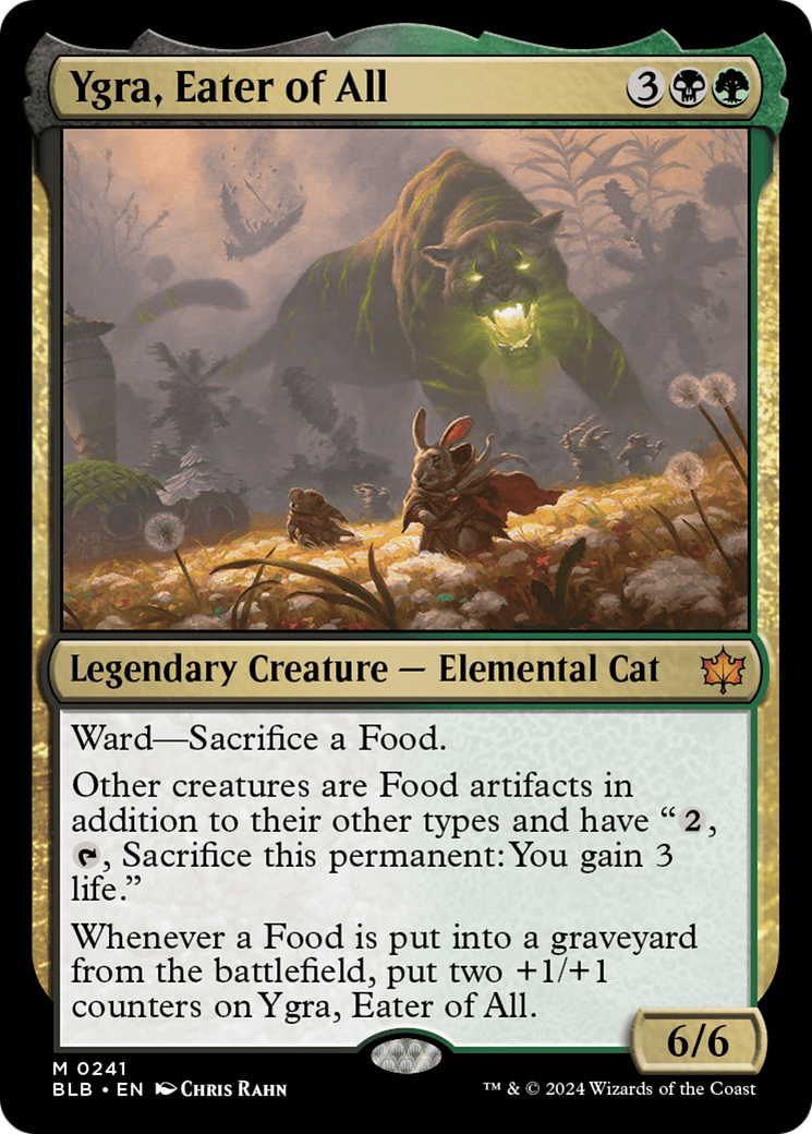 Image of Ygra, Eater of All (BLB-241) - Bloomburrow Foil