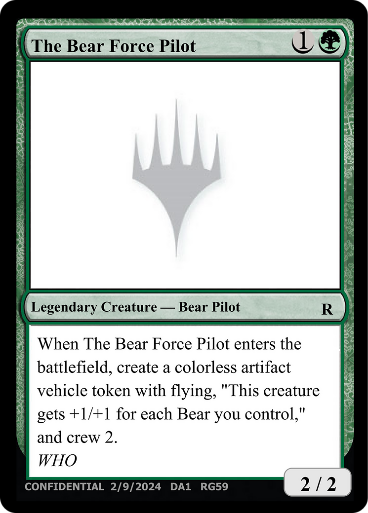 Image of The Bear Force Pilot (UNK-RG59) - Unknown Event