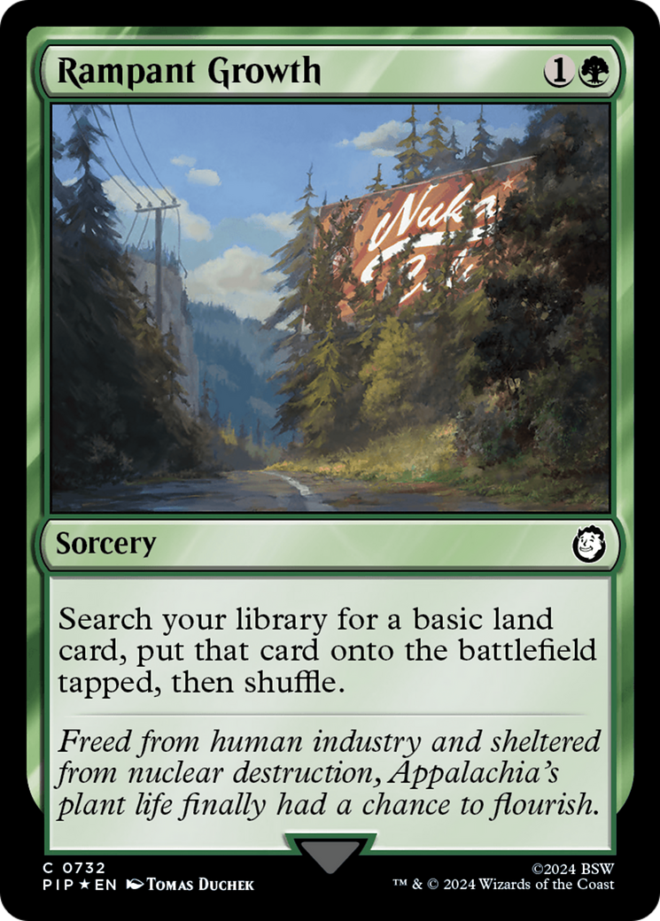 Image of Rampant Growth (Surge Foil) (PIP-732) - Fallout Foil