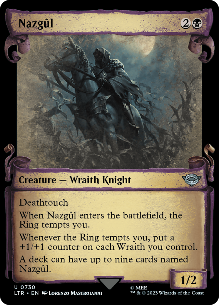 Image of Nazgul (0730) (Showcase Scrolls) (LTR-730) - The Lord of the Rings: Tales of Middle-earth: (Showcase) Foil