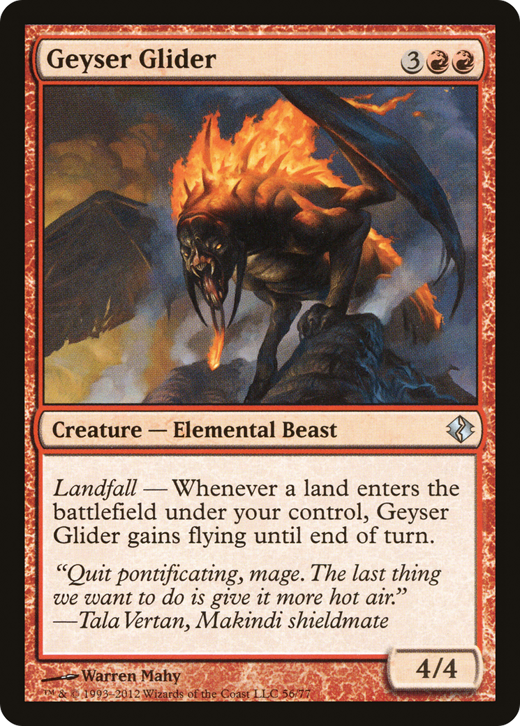 Image of Geyser Glider (DDI-056) - Duel Decks: Venser vs. Koth