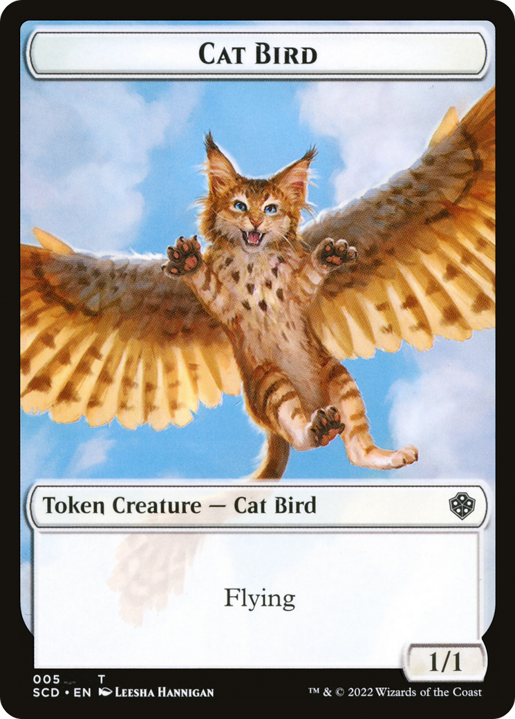 Image of Cat Bird (TSCD-005) - Starter Commander Deck Tokens Foil