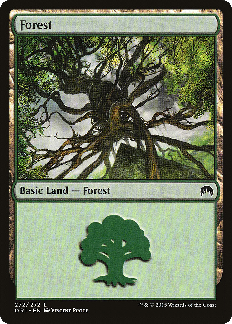 Image of Forest (272) (ORI-272) - Magic Origins Foil