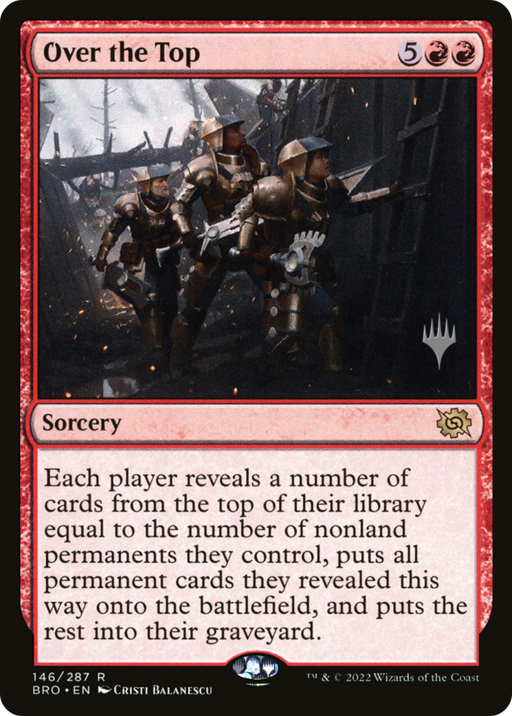 Image of Over the Top (PPBRO-146) - The Brothers' War Promos Foil