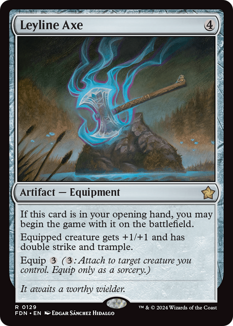 Image of Leyline Axe (FDN-129) - Foundations Foil