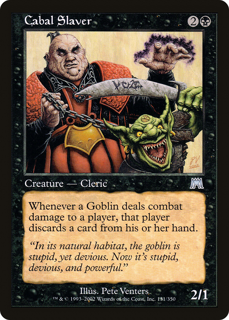 Image of Cabal Slaver (ONS-131) - Onslaught Foil