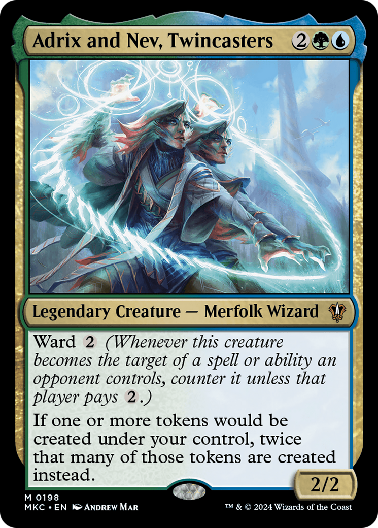 Image of Adrix and Nev, Twincasters (MKC-198) - Murders at Karlov Manor Commander