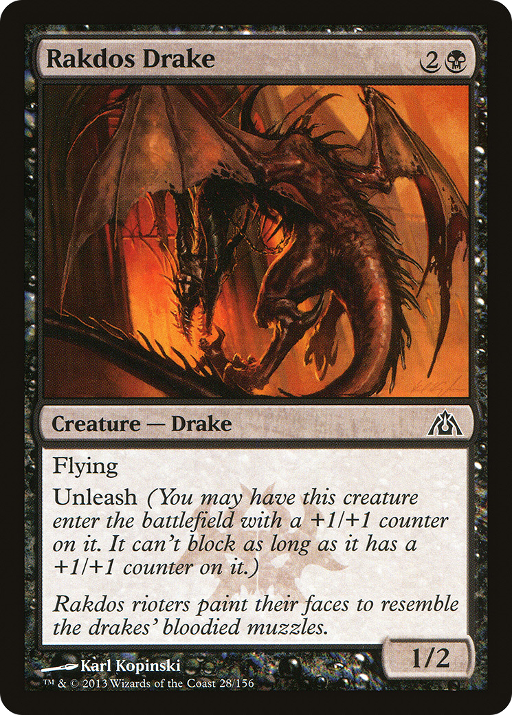Image of Rakdos Drake (DGM-028) - Dragon's Maze