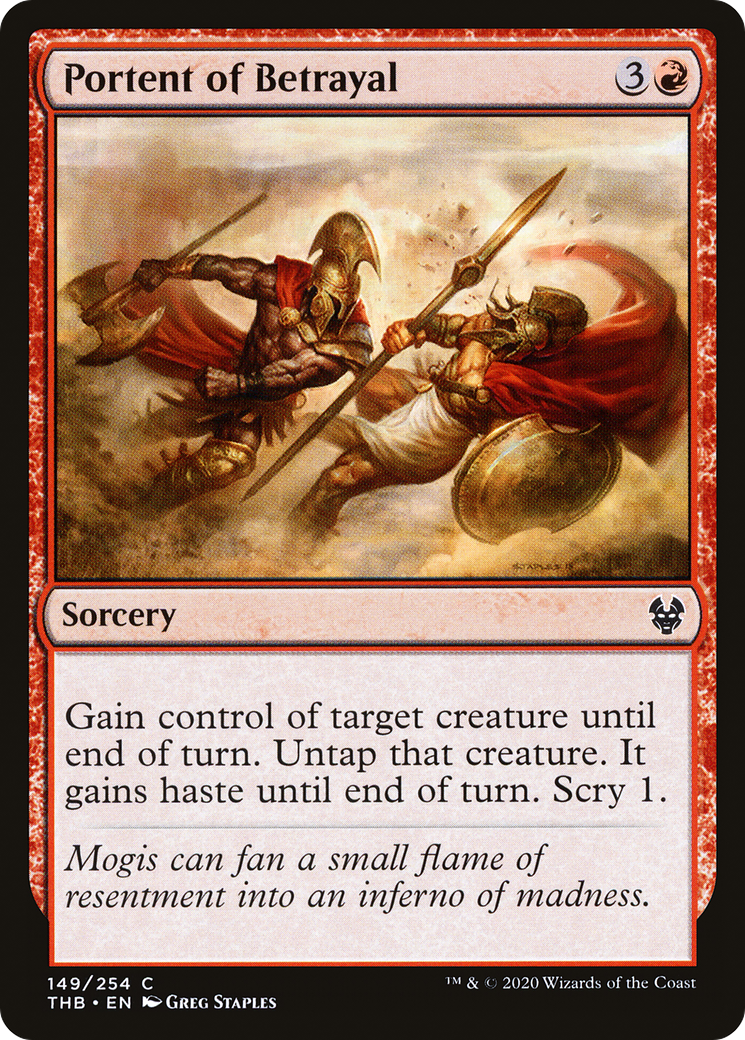Image of Portent of Betrayal (THB-149) - Theros Beyond Death Foil