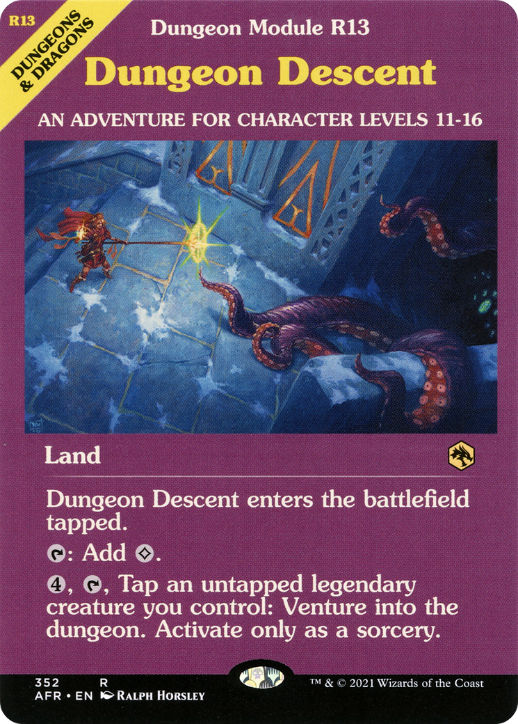 Image of Dungeon Descent (Dungeon Module) (AFR-352) - Adventures in the Forgotten Realms: (Showcase)