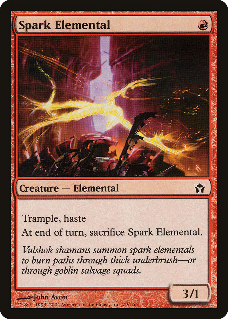 Image of Spark Elemental (5DN-079) - Fifth Dawn Foil