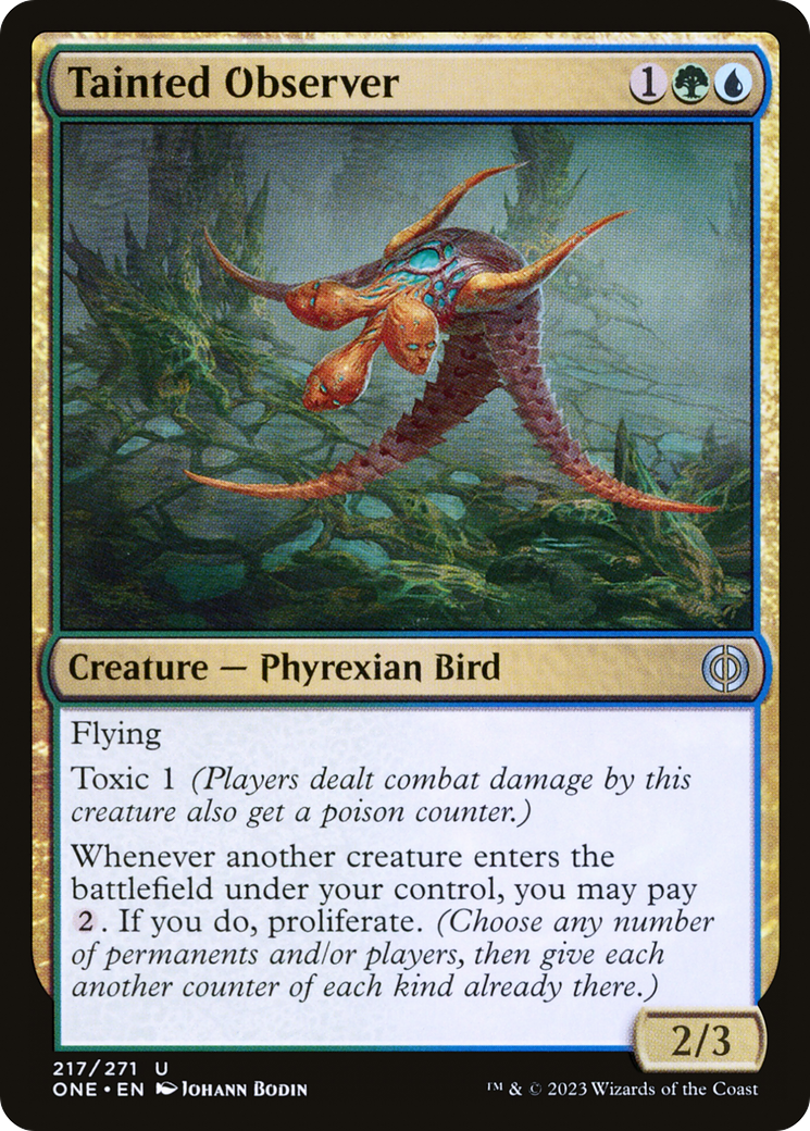 Image of Tainted Observer (ONE-217) - Phyrexia: All Will Be One Foil
