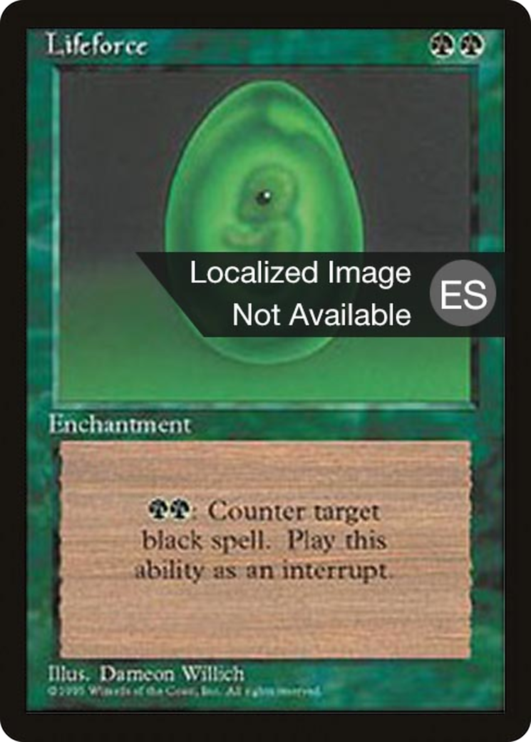 Image of Lifeforce (4BB-) - Fourth Edition Foreign Black Border