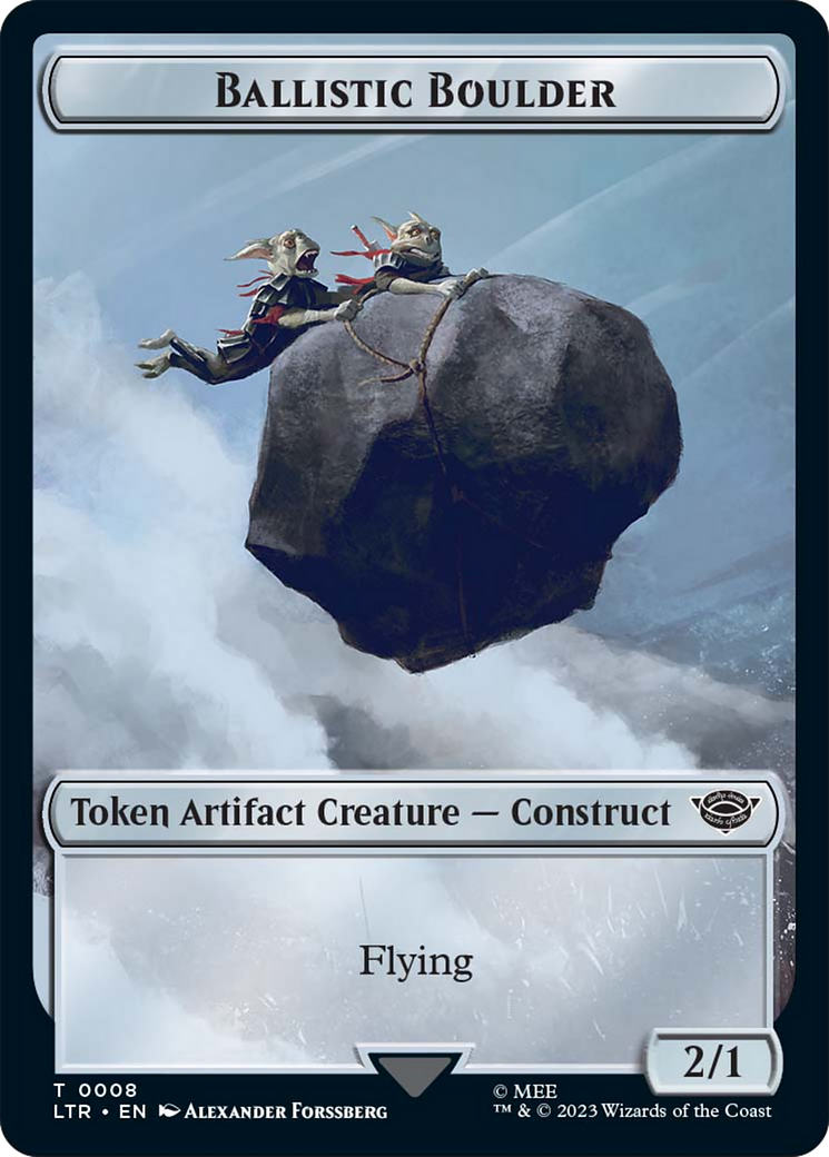 Image of Ballistic Boulder (TLTR-008) - Tales of Middle-earth Tokens Foil